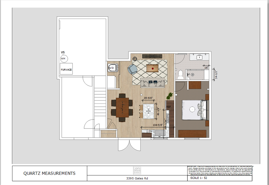 Basement Suite Space Plan
