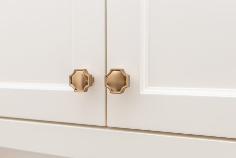 Champagne Gold kitchen knobs