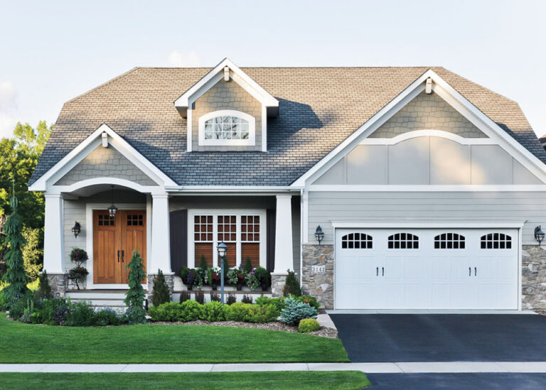 House with unnecessary stone at waterline