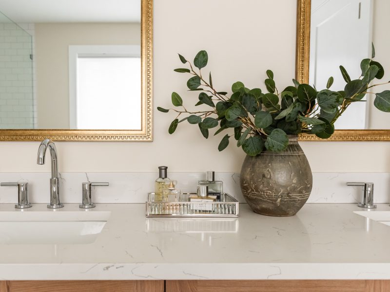 transitional vanity styling