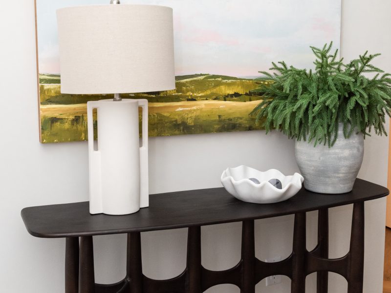 foyer console styling